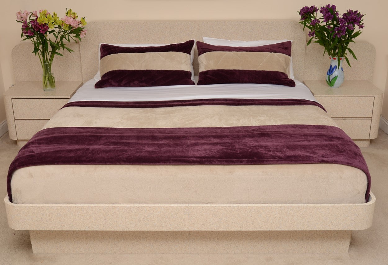 Tawney & Burgundy King/Cal King