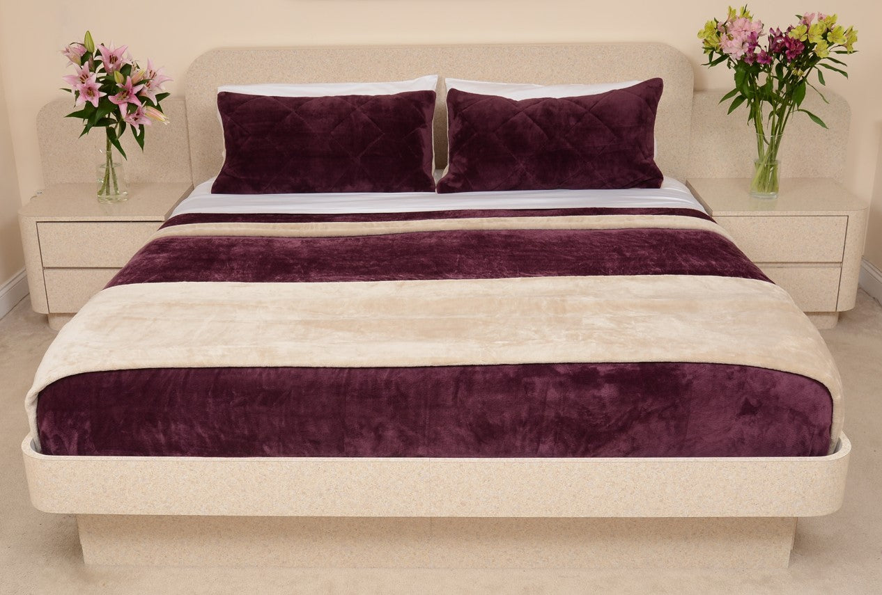 Burgundy & Tawney Taupe King/Cal King