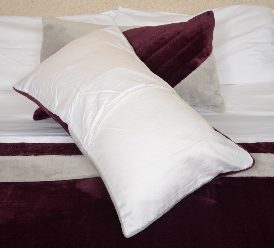 Burgundy & Silver King/Cal King