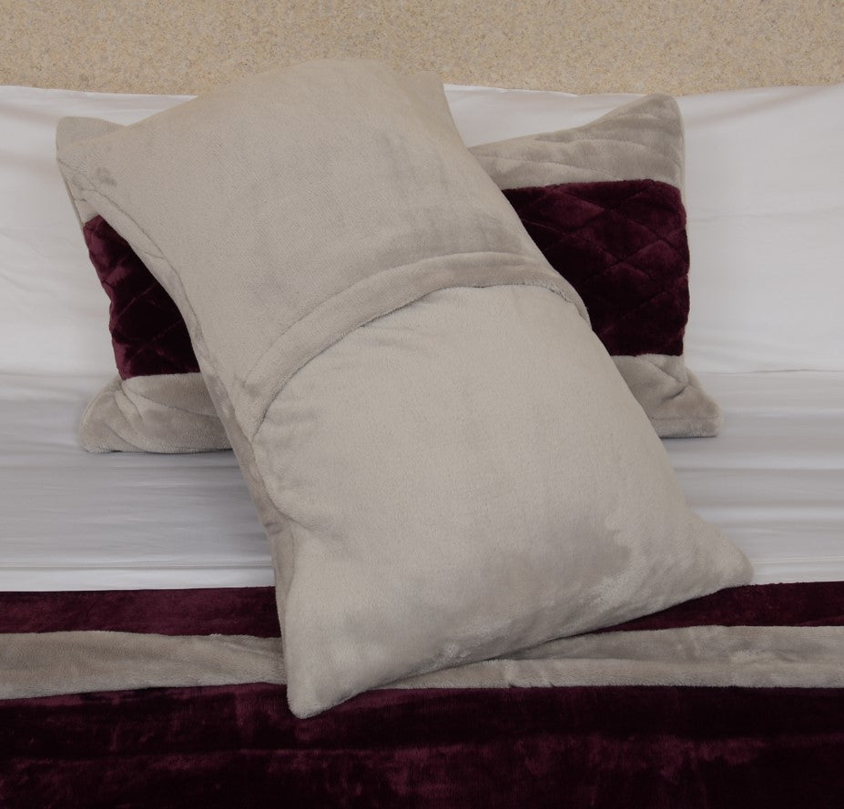 Burgundy & Silver Elegance King/Cal King