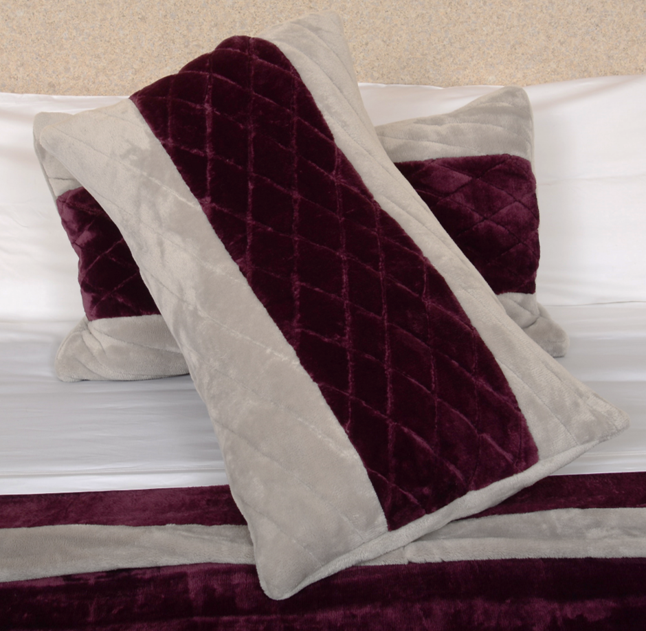 Burgundy & Silver Elegance King/Cal King