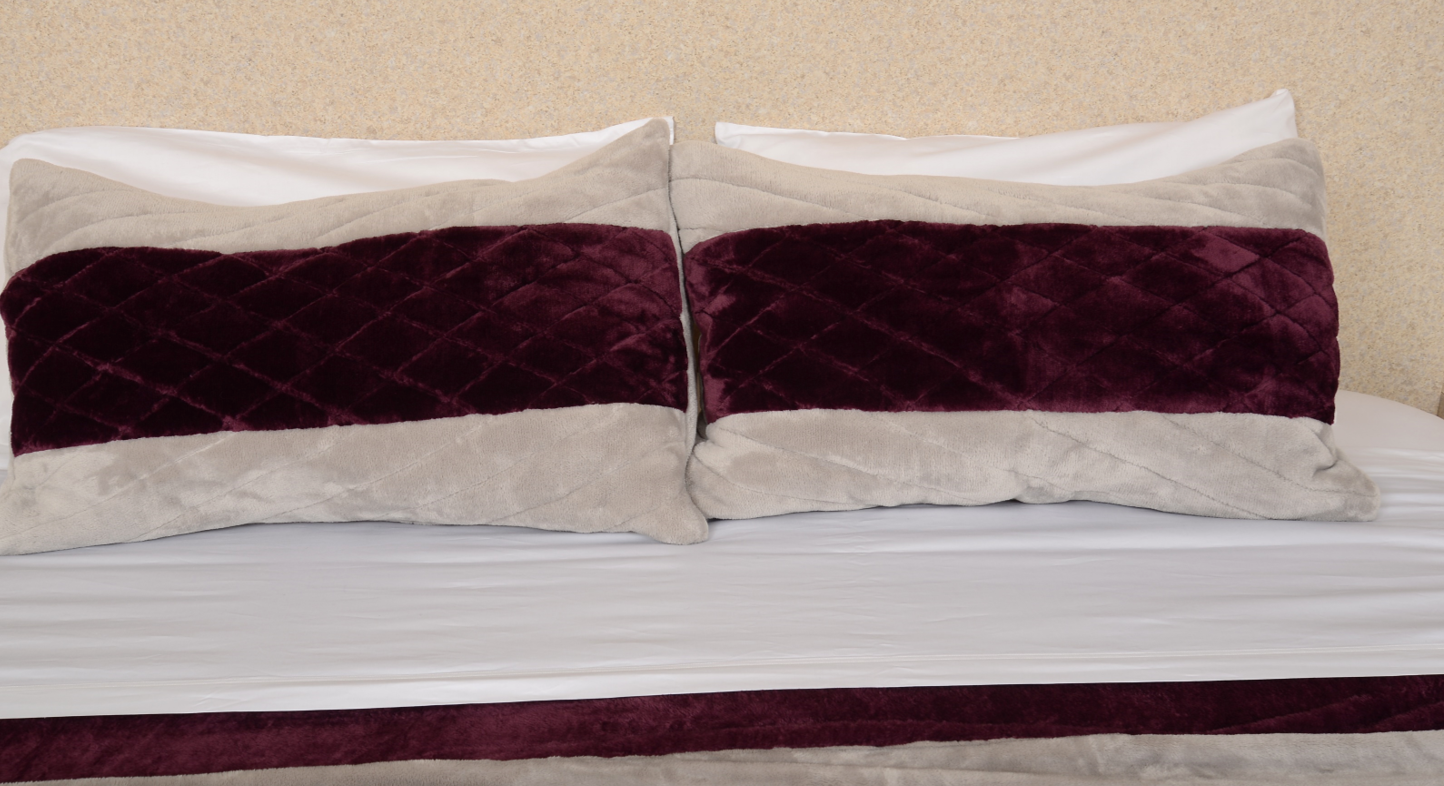Burgundy & Silver Elegance King/Cal King