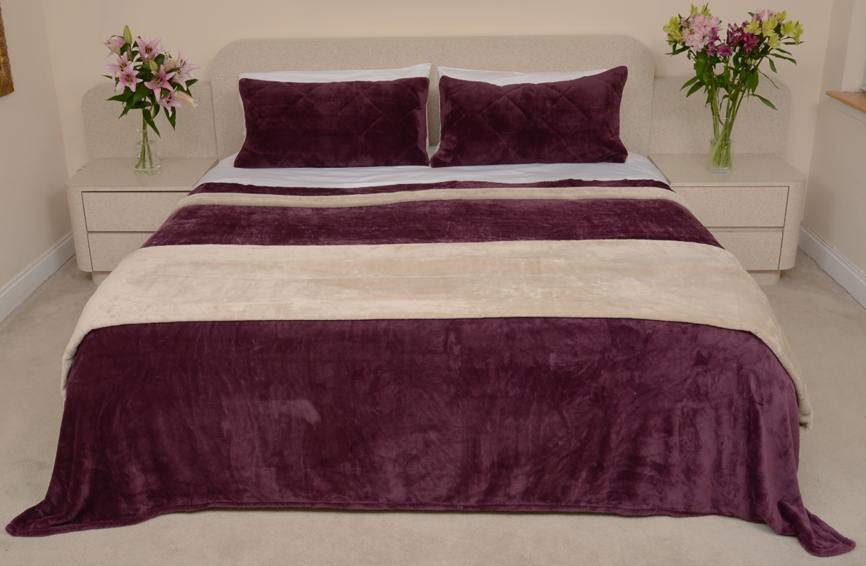 Burgundy & Tawney Taupe King/Cal King