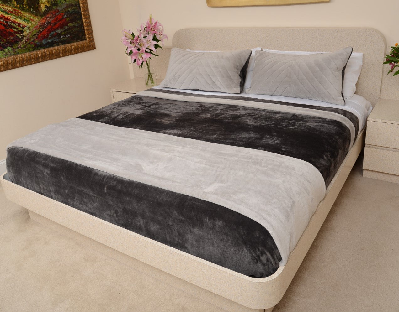 Charcoal & Silver - A Grayt Combination King / Cal King