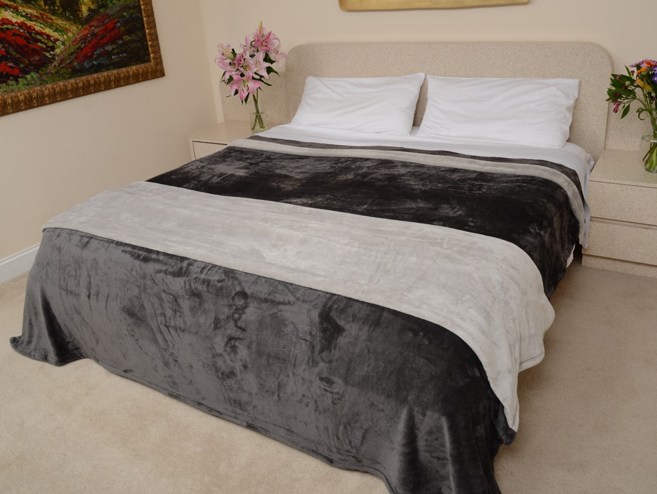 Charcoal & Silver - A Grayt Combination King / Cal King