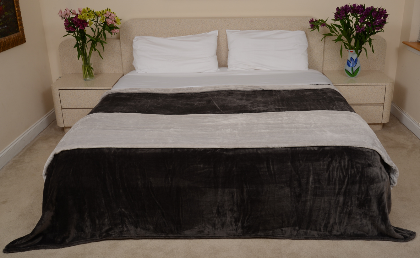 Charcoal & Silver King/Cal King