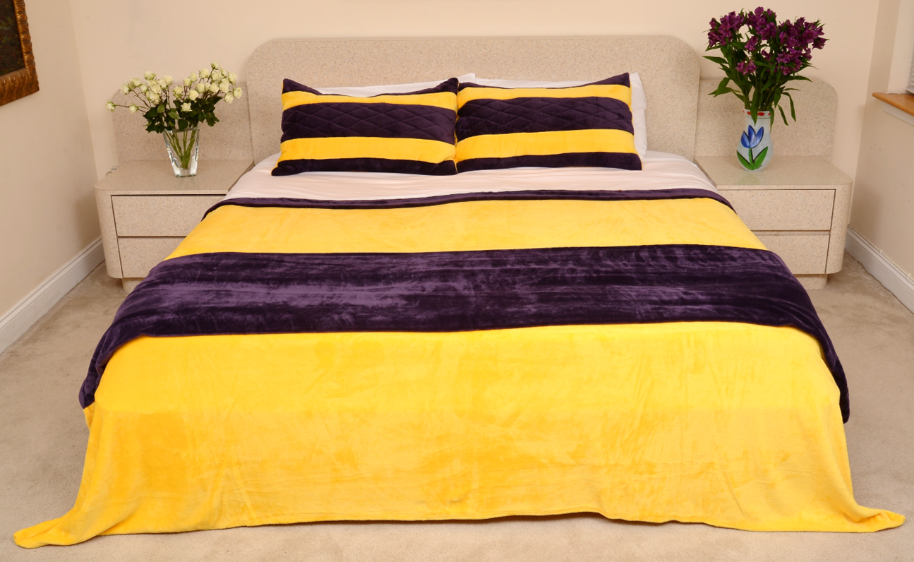Gold & Purple LA Pride King/Cal King