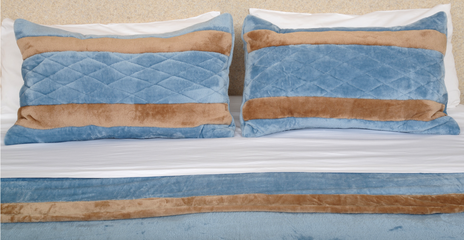 Light Blue & Light Brown King/Cal King