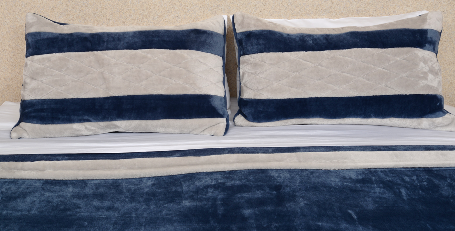 Navy & Light Gray King/Cal King