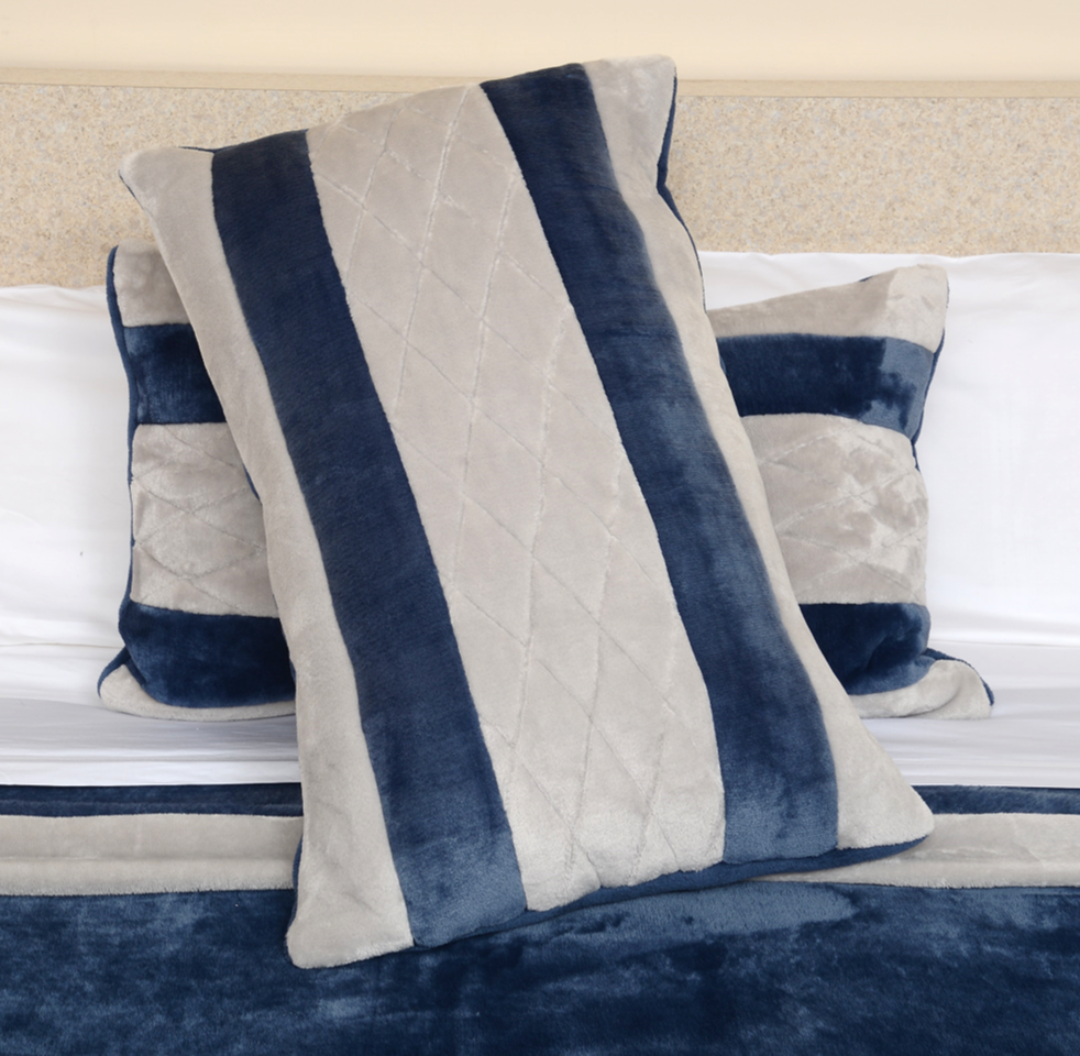 Navy & Light Gray King/Cal King