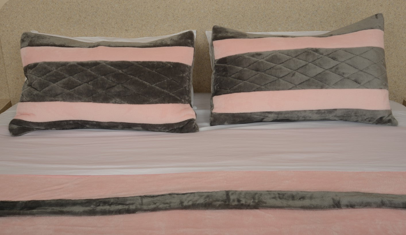 Pink & Silver King/Cal King