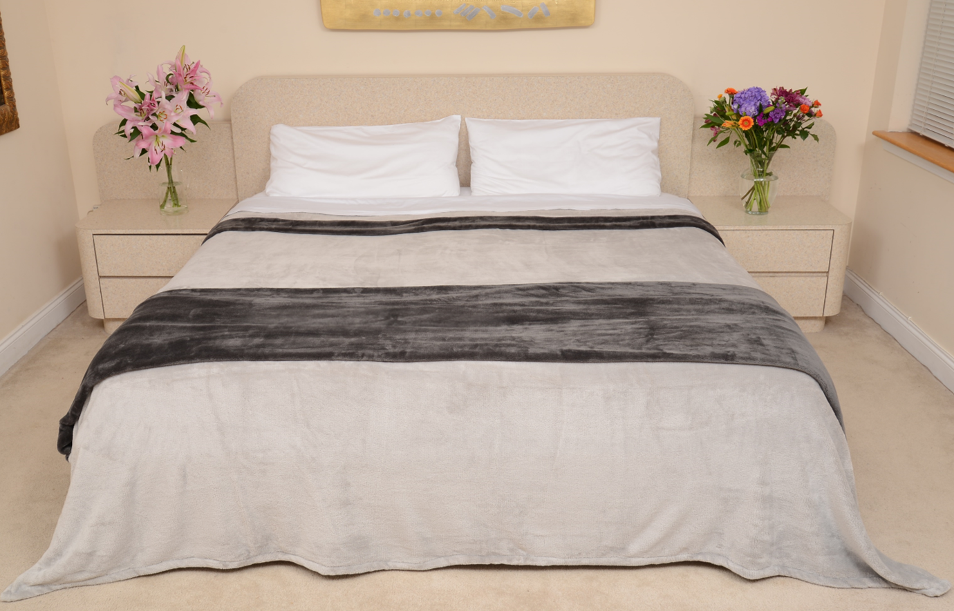 Silver Gray & Charcoal King/Cal King