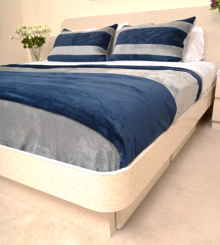 Silver & Navy King/Cal King