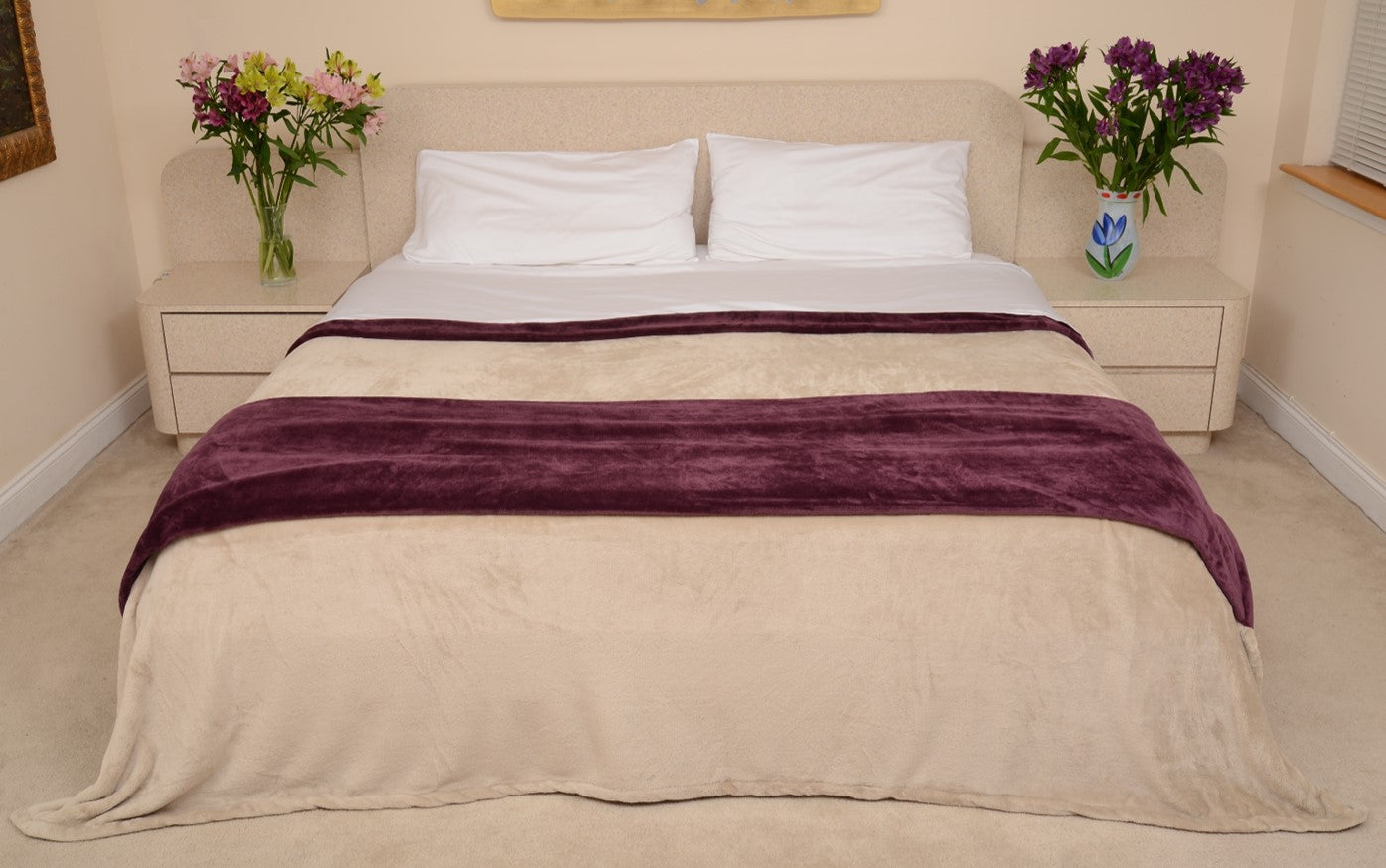 Tawney & Burgundy King/Cal King