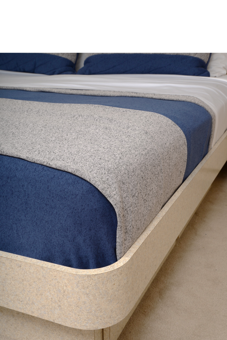 Navy & Gray Jersey King/Cal King